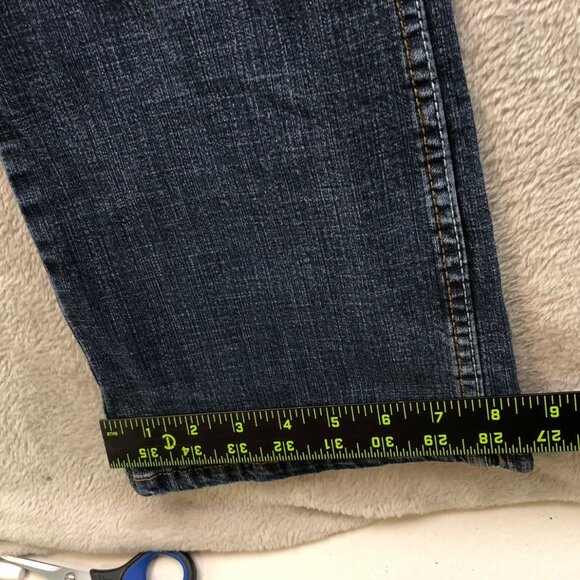 Riders By Lee Womens Jeans Size 34W Measured Bootcut Blue Denim Casual Classic - Picture 7 of 16
